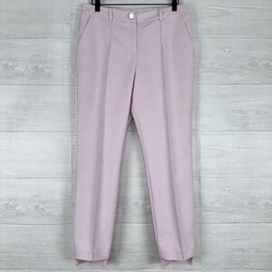 Ted Baker Anett Side Seam Detail Trousers Ankle Pants Size US 6 Baby‎ Pink